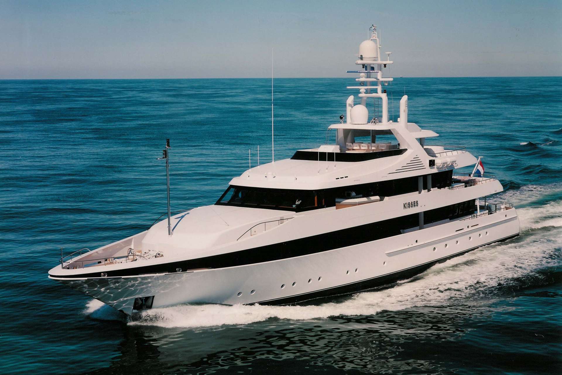 KISSES Yacht • Norman Braman $35M Superyacht • Feadship • 2000
