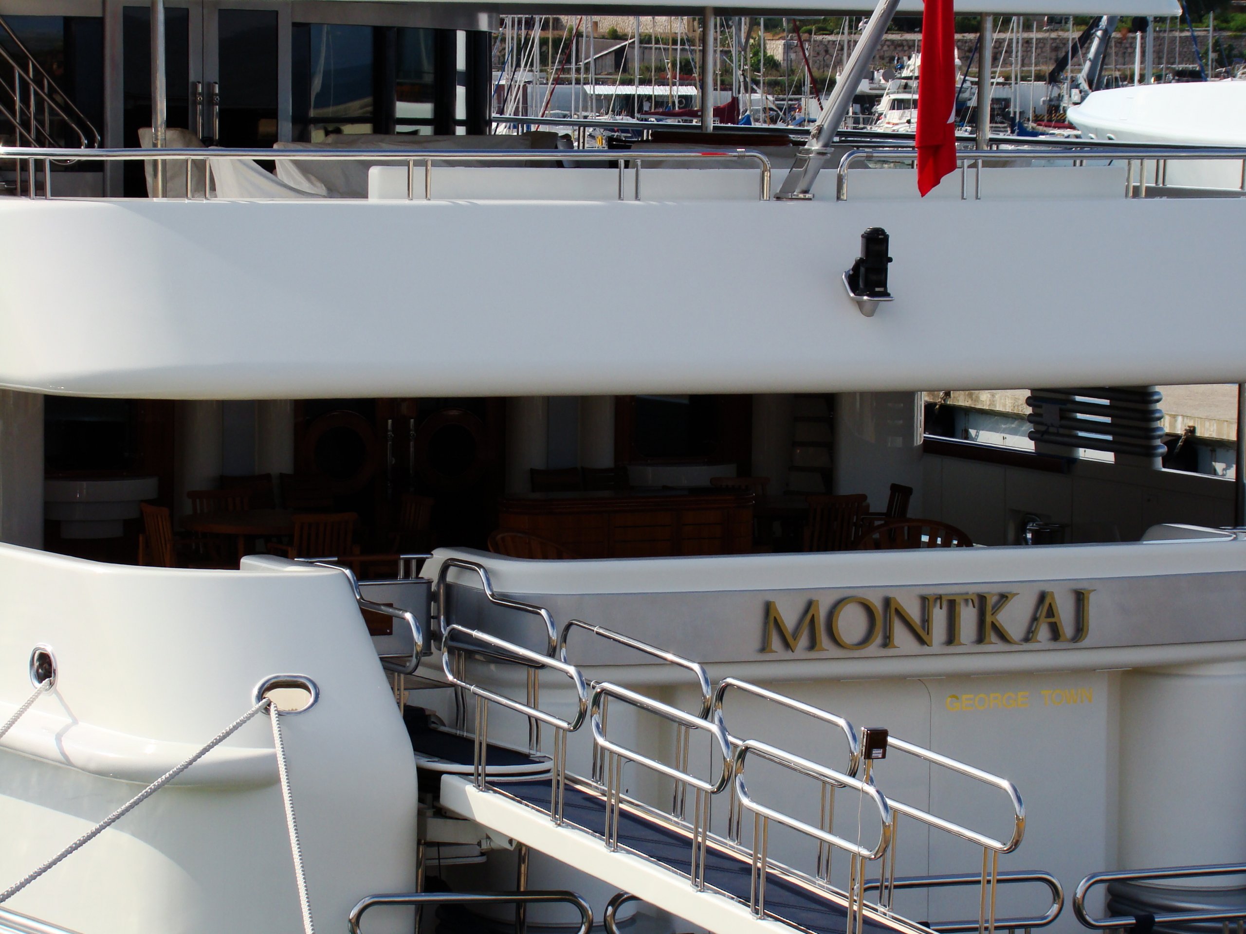 Interno dell'yacht Montkaj di Amels