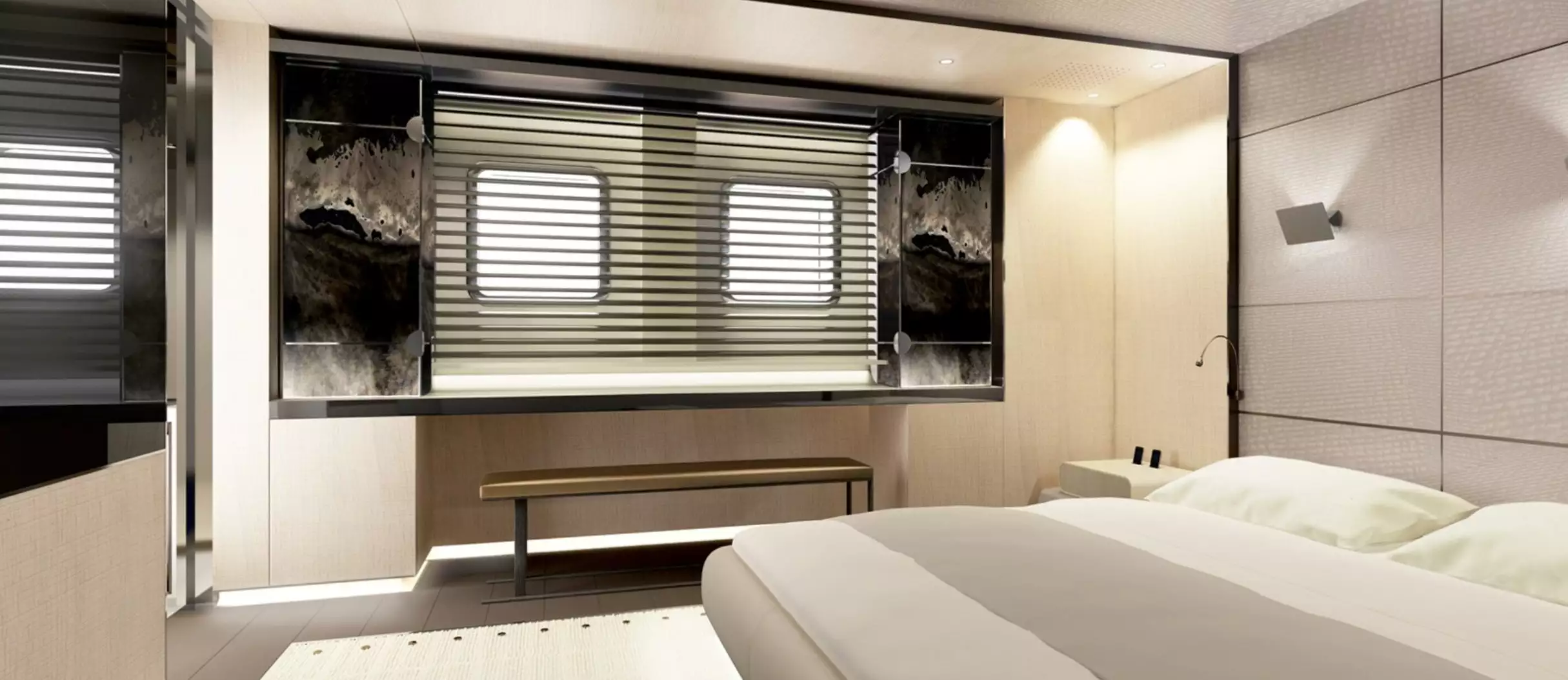 interno dell'yacht Yalla