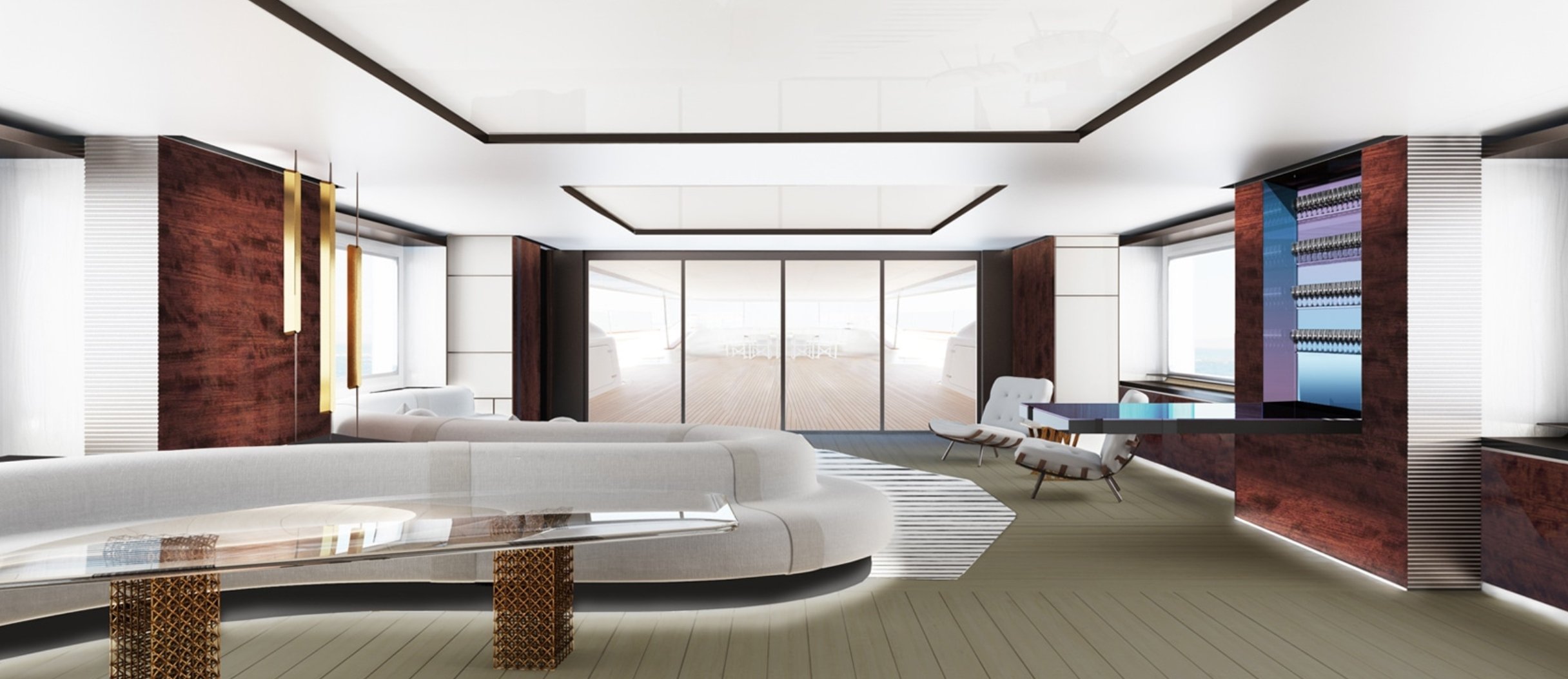 yalla yacht interior