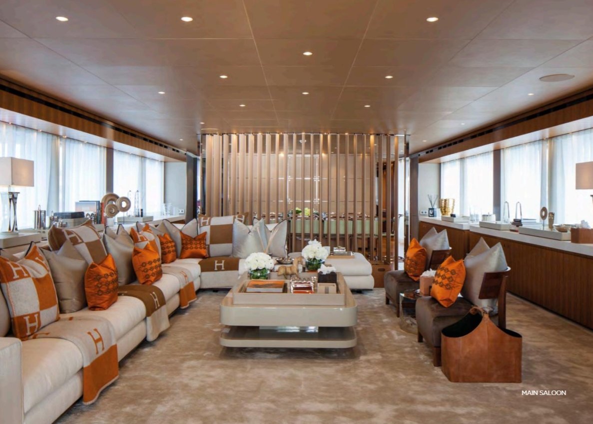 intérieur COMO Yacht - (Hayken) - Heesen - 2014 - Propriétaire Neville Crichton
