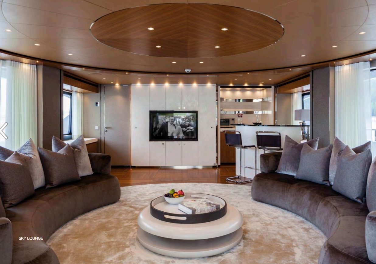 intérieur COMO Yacht • (Hayken) • Heesen • 2014 • Propriétaire Neville Crichton