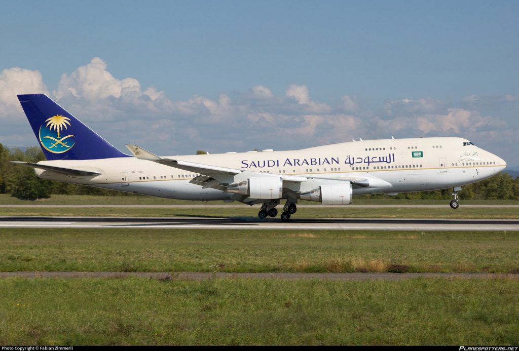 HZ-HM1 Boeing 747 BBJ Prins Mohammed bin Salman