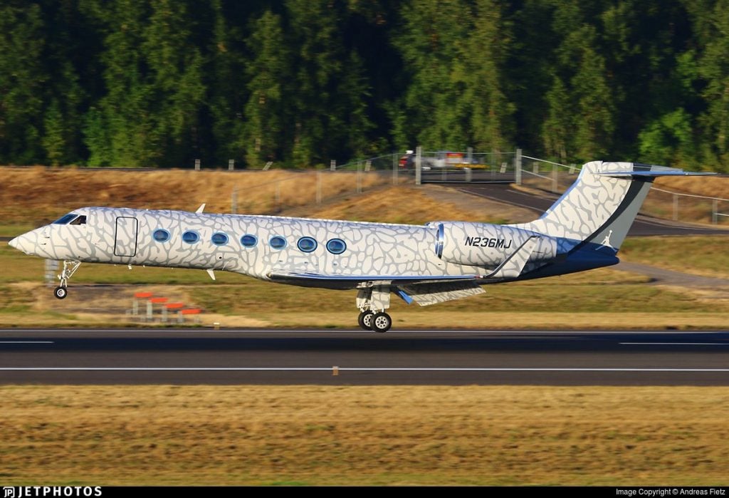 N236MJ — Gulfstream G550 — Майкл Джордан