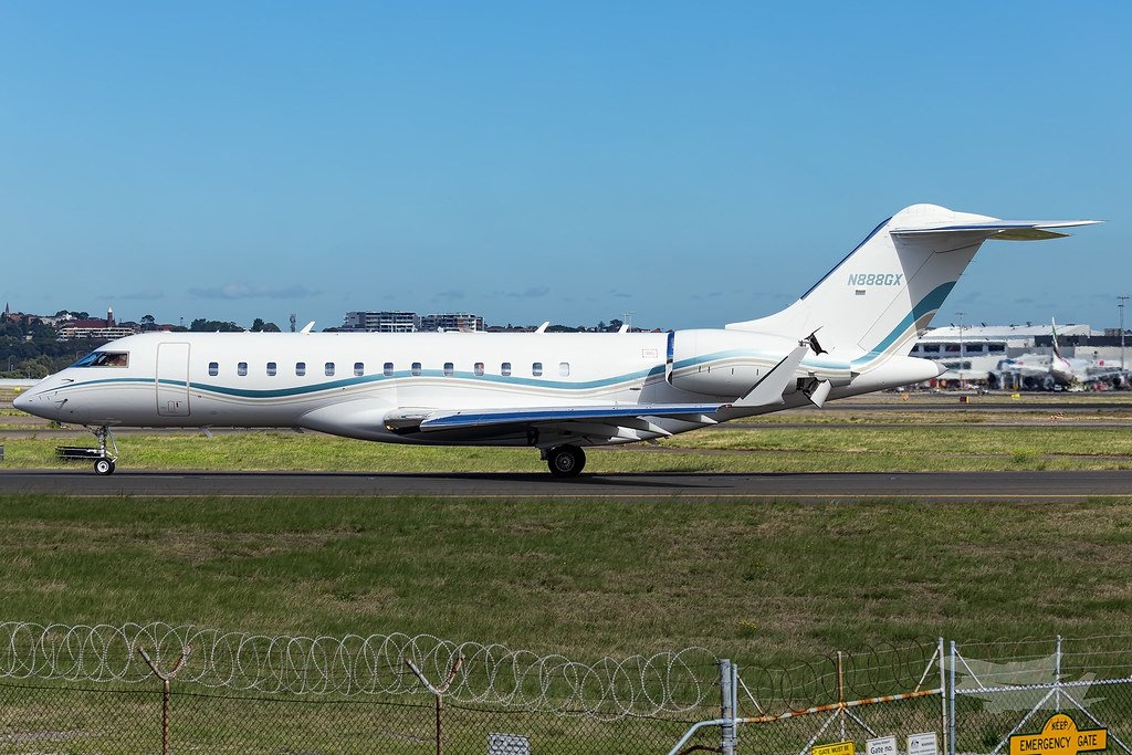 N888GX Bombardier Kerry Stokes jet privato