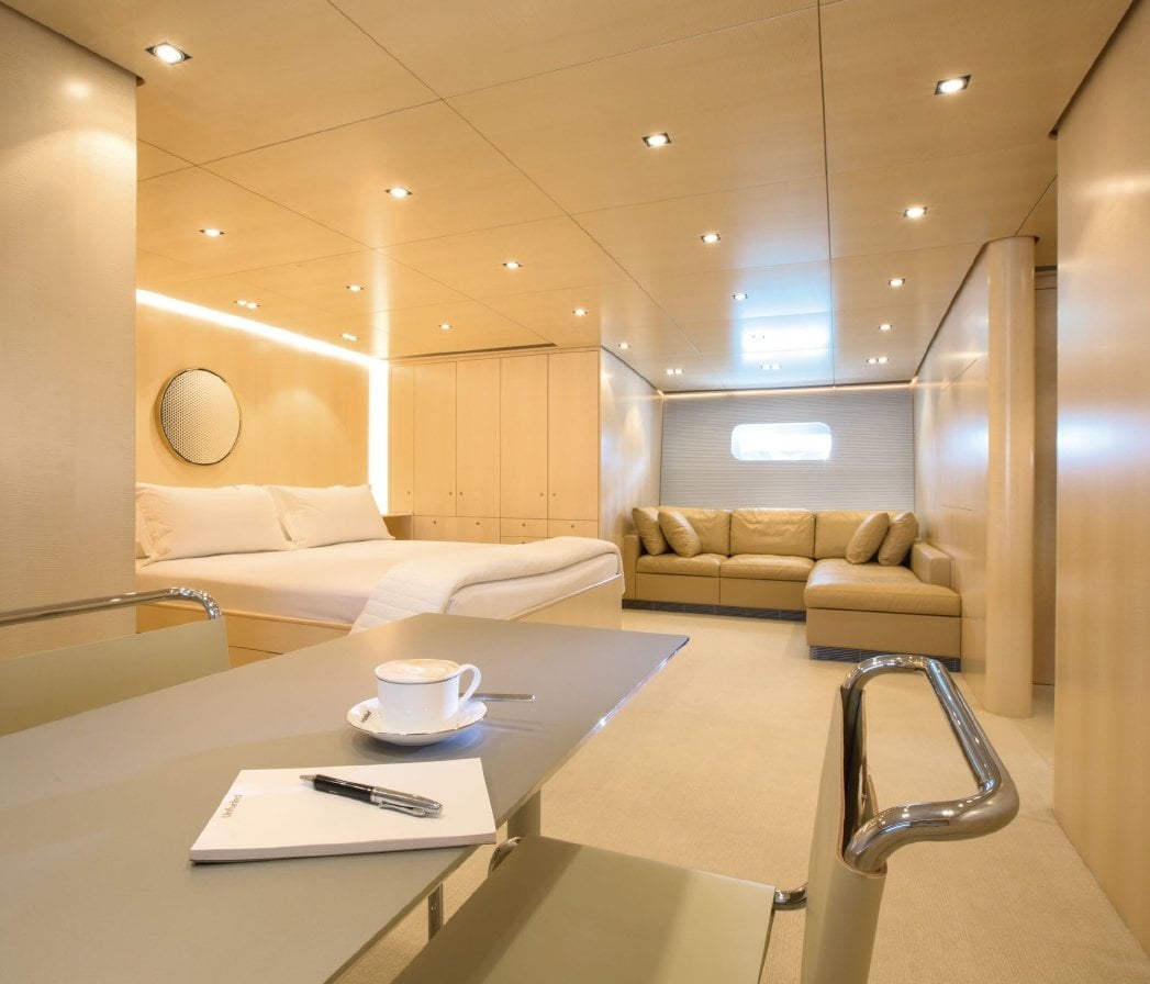 Unfurled yacht interior 