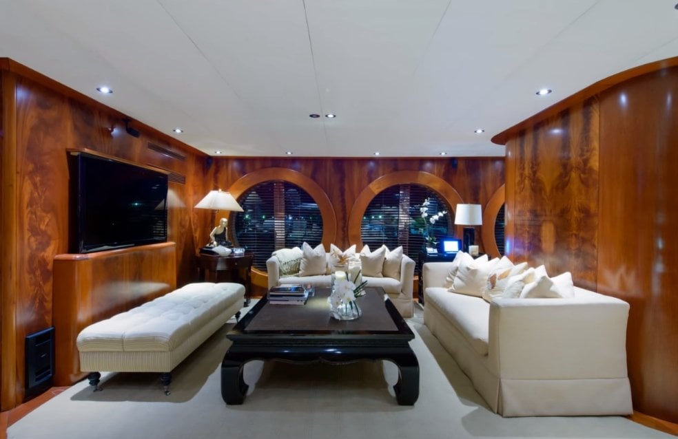 interno dell'yacht Antipodean