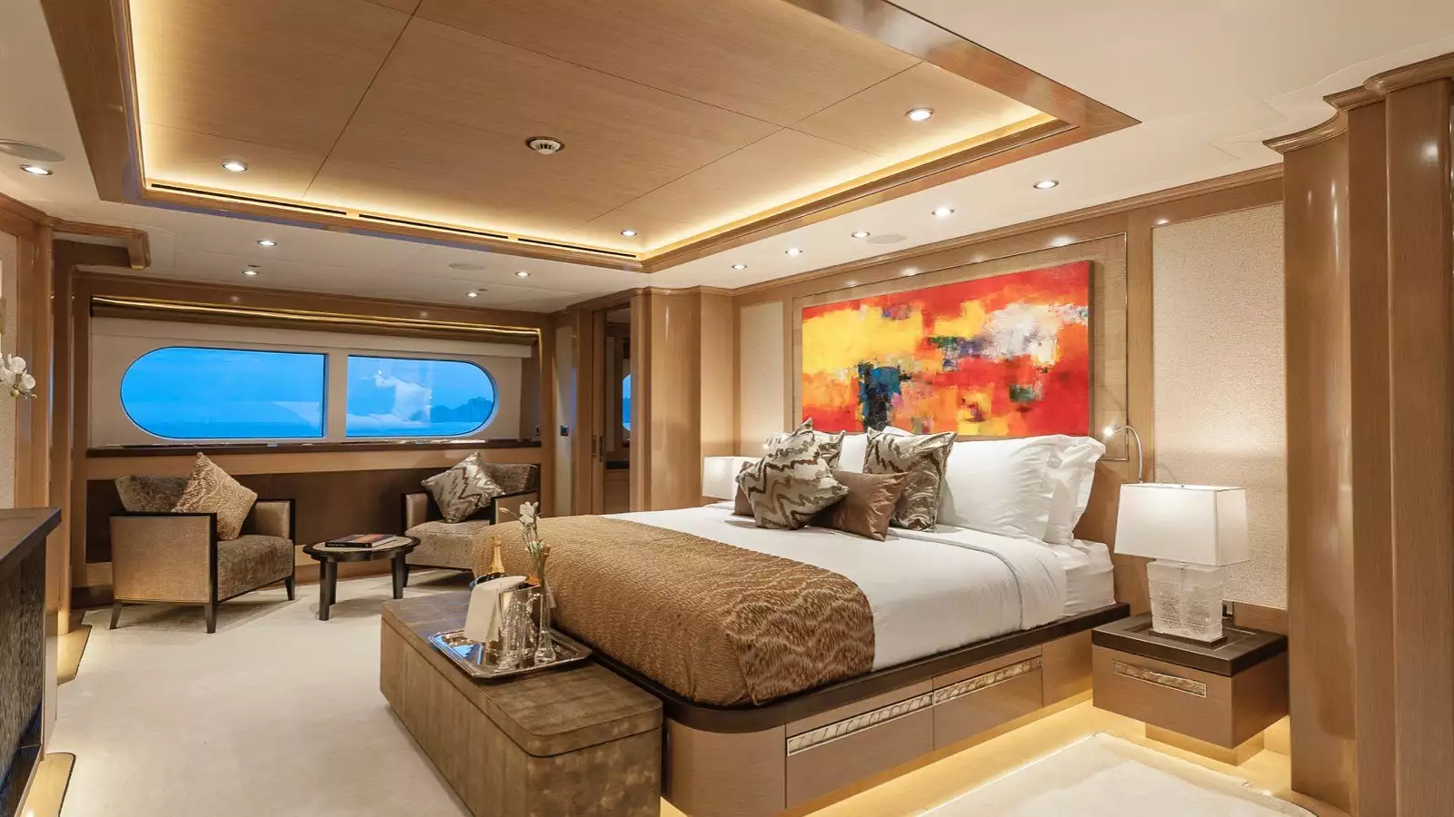 Interno ATOMIC dell'yacht di VSY