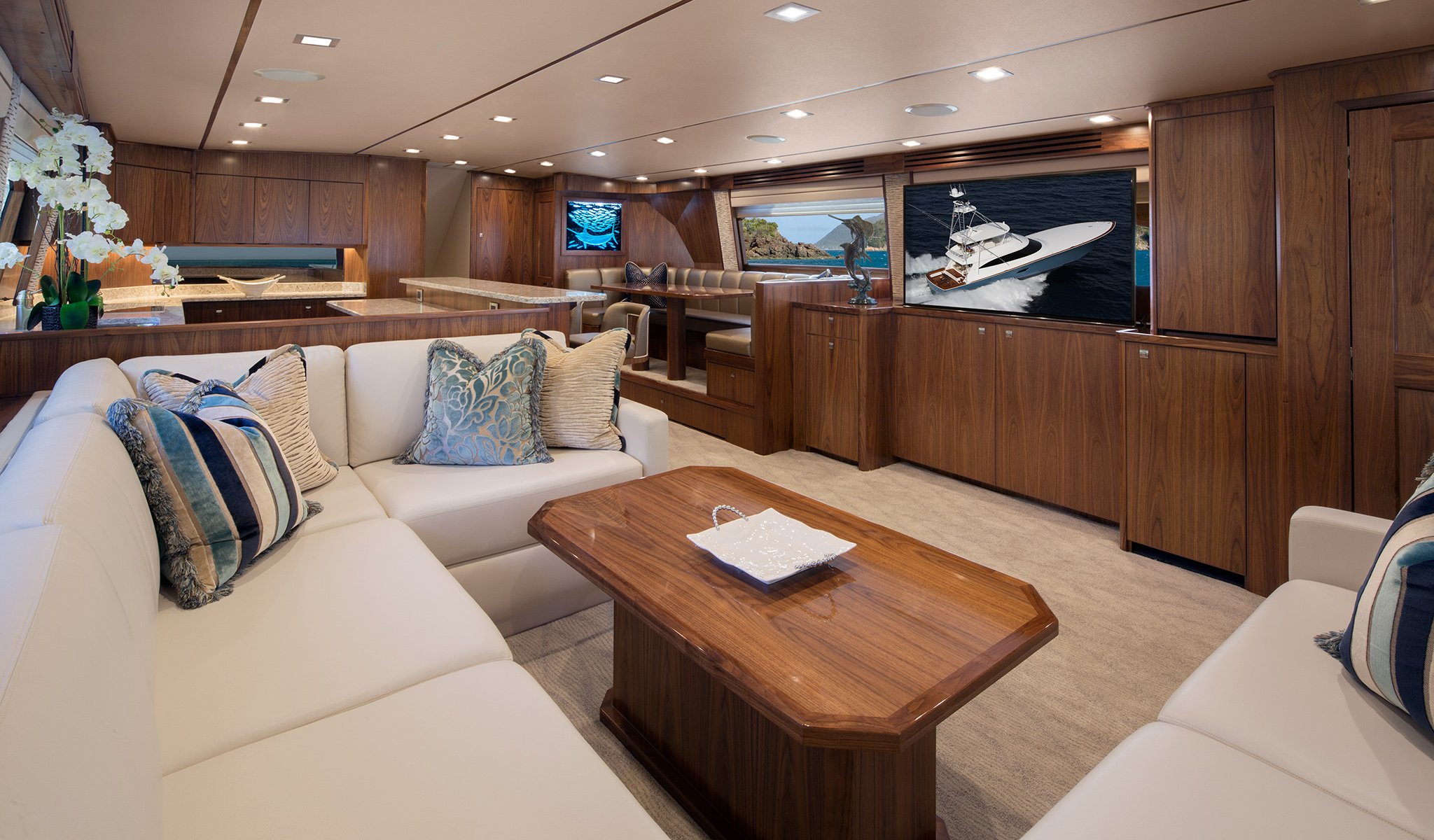 Michael Jordan yacht Catch 23 interior