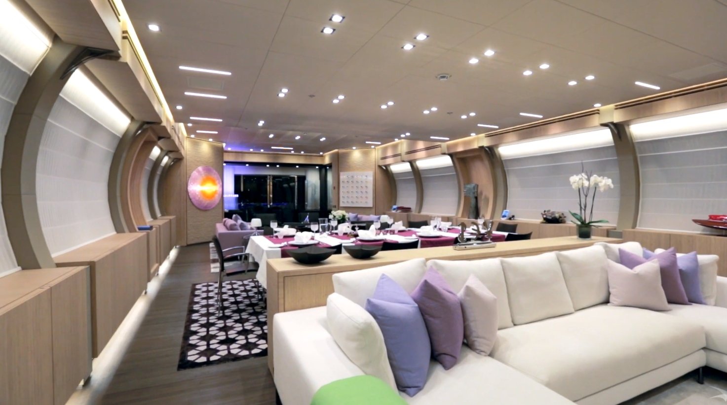 intérieur du yacht Crazy Me