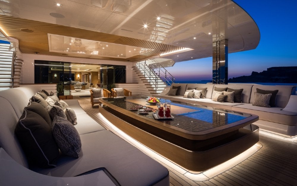 Benetti yacht LANA interior