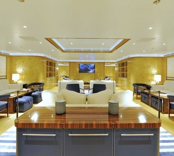 Inside Rocinante yacht