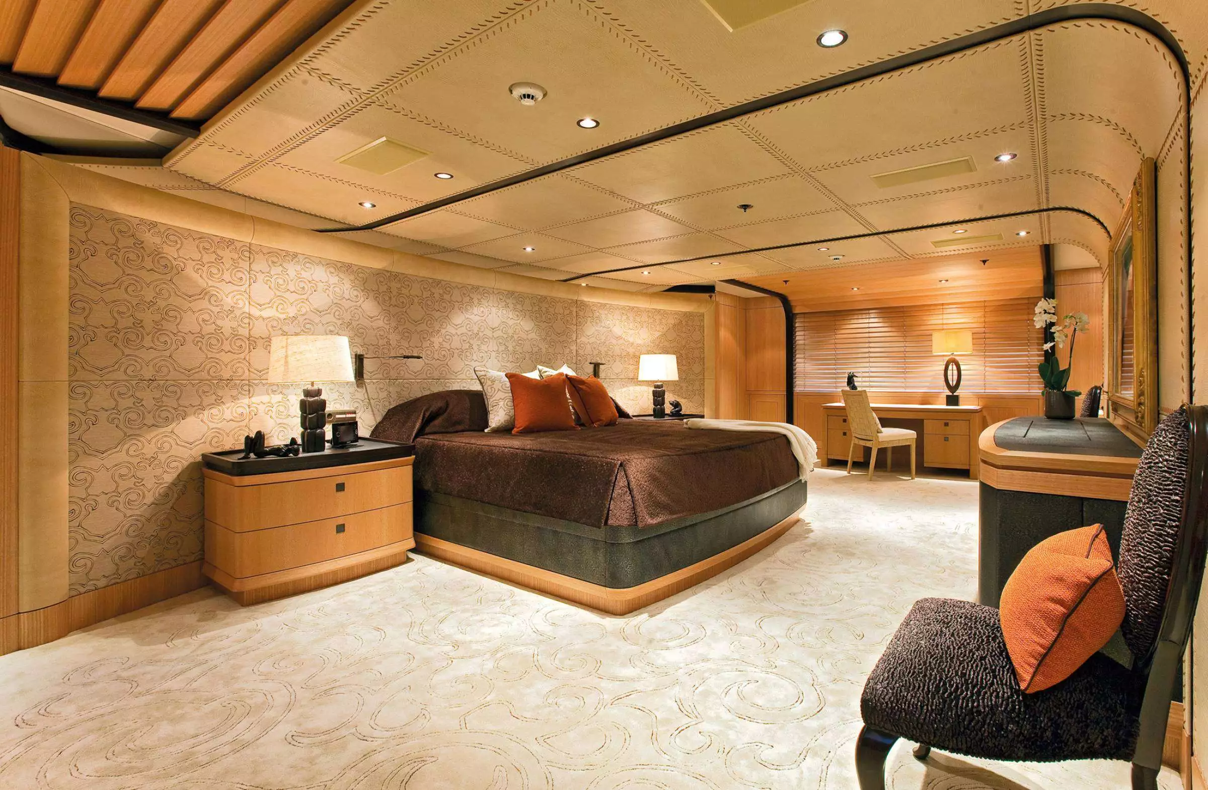 Interno dell'yacht Z di Amels