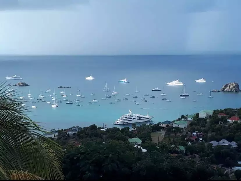 yachts in St Barts - New Years Eve - 2020