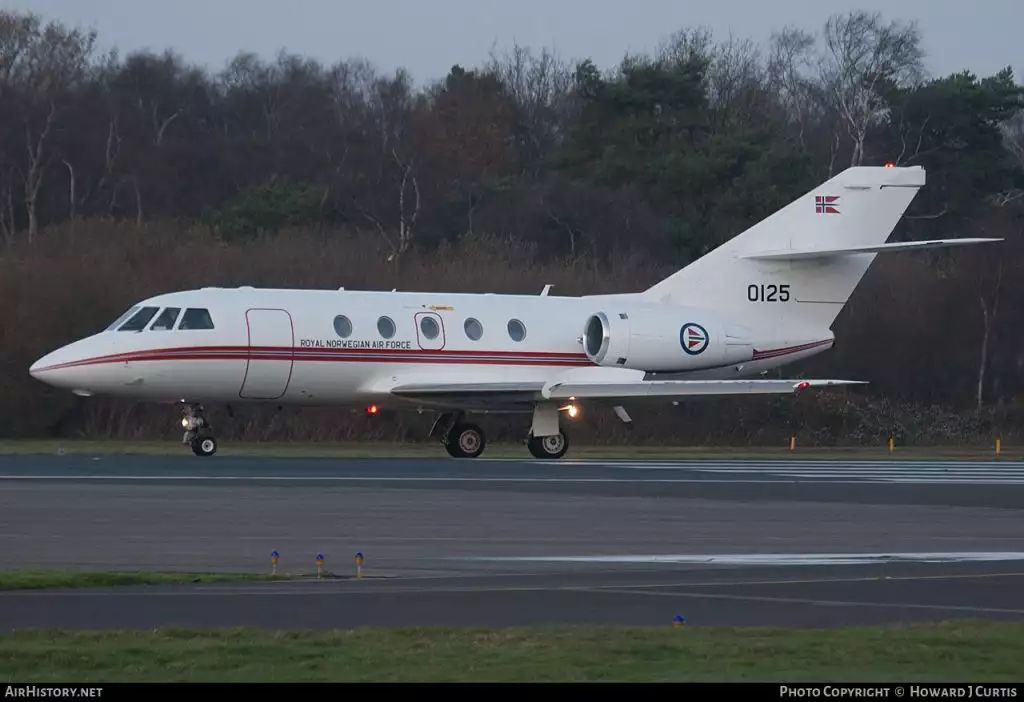 0125 Dassault Falcon dell'aeronautica norvegese