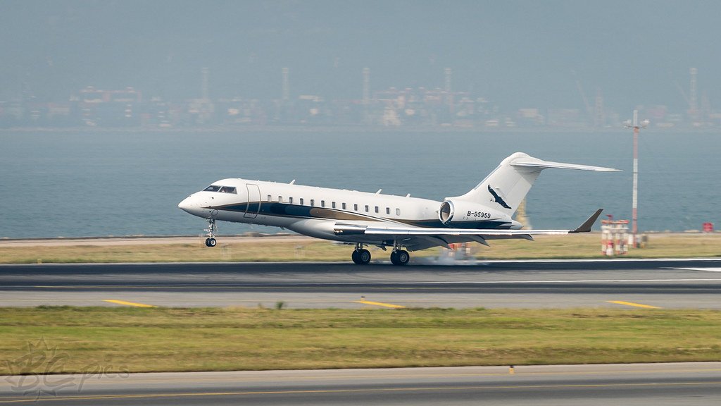 B-95959 Global Express Samuel Yin özel jet