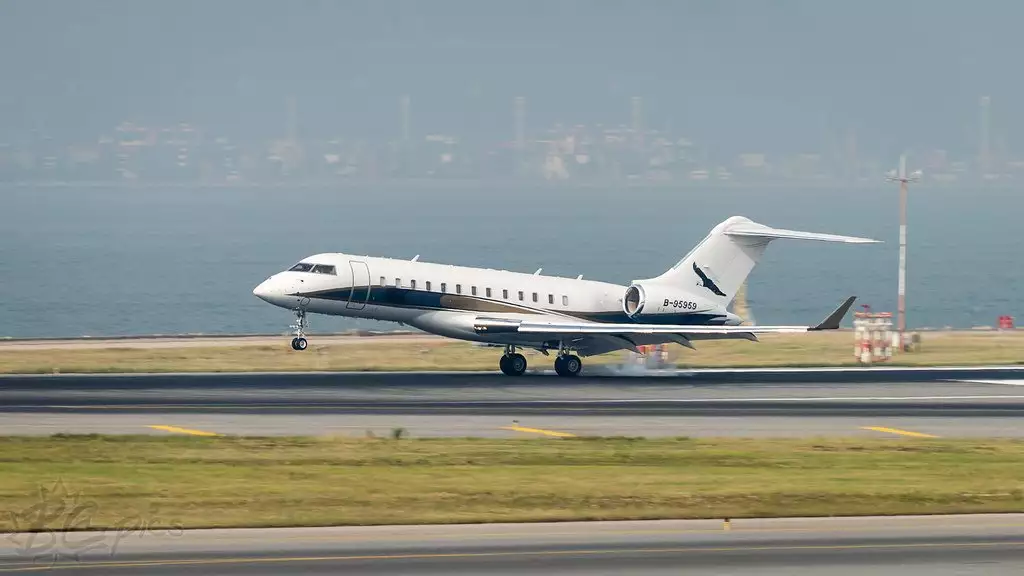 B-95959 Частный самолет Global Express Сэмюэля Инь