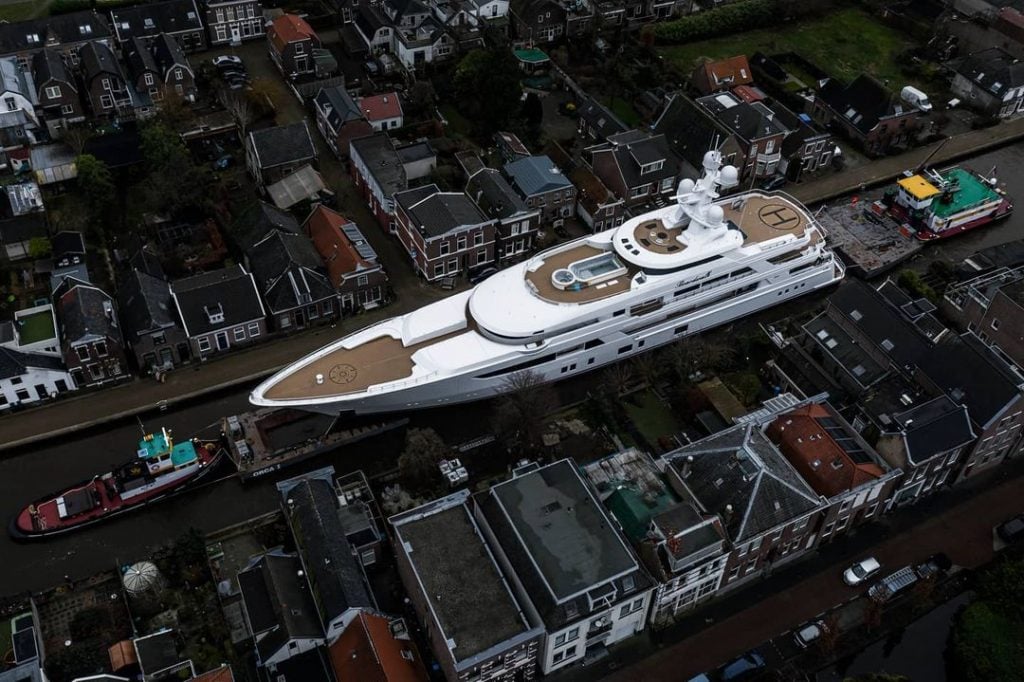 mega yacht boardwalk