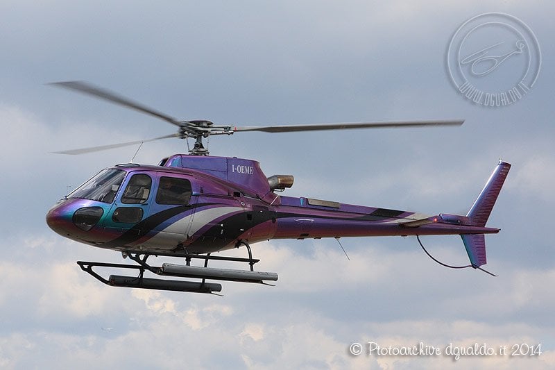 I-OEME Roberto Cavalli helicopter
