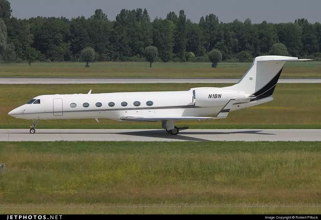 N1BN G550 James Clark özel jet