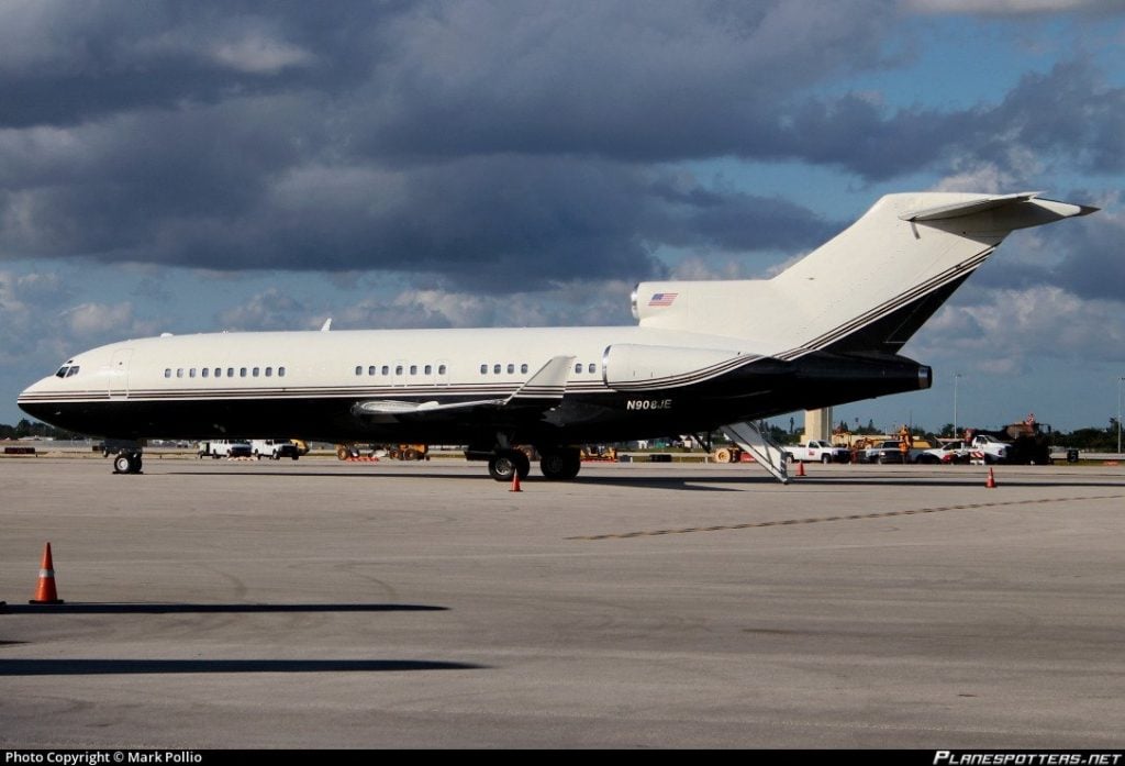 N908JE B727 Jeffrey Epstein private jet