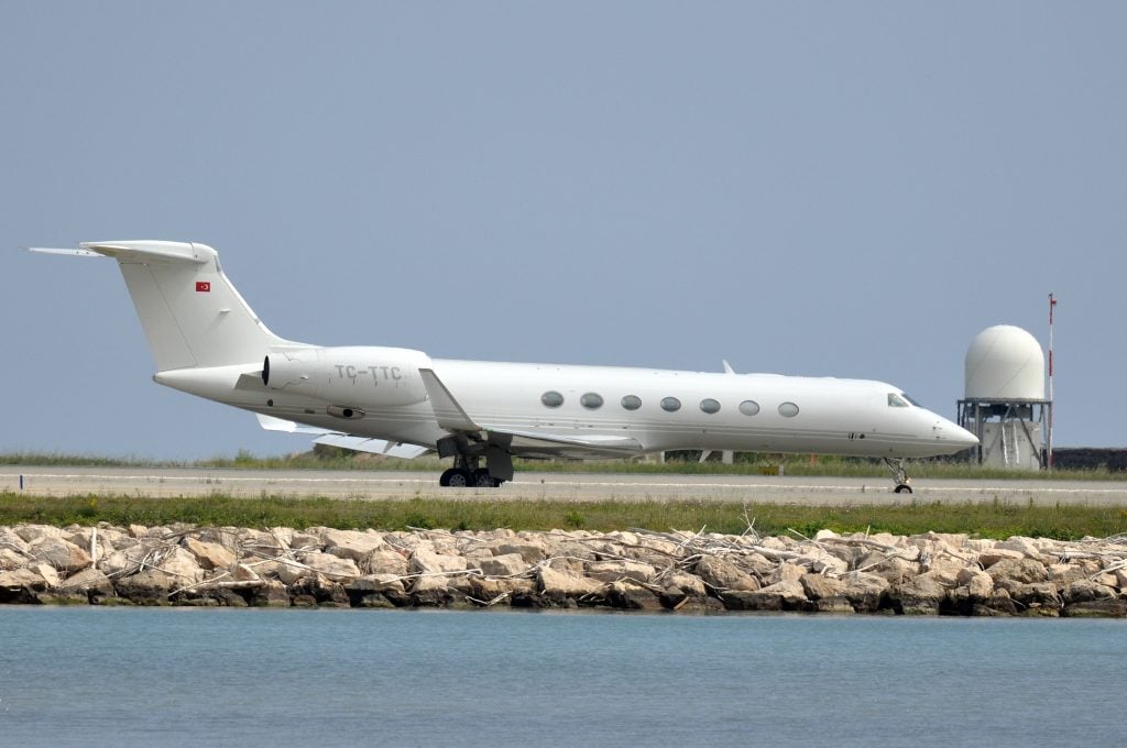 TC-TTC G550 Turgay Ciner privéjet 