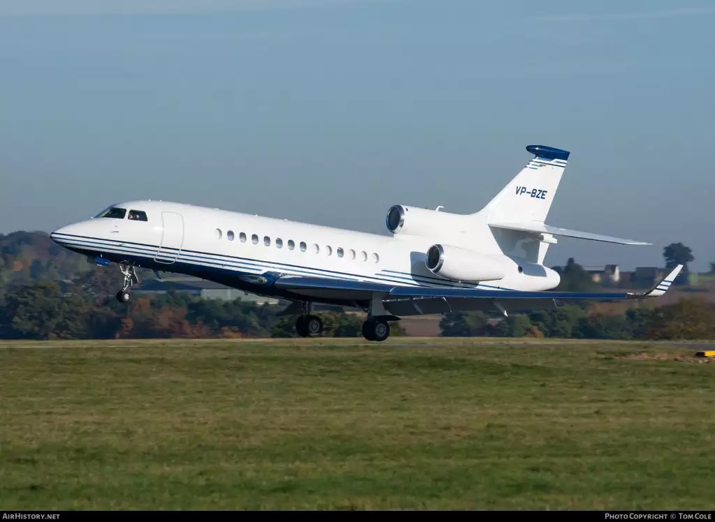 VP-BZE Falcon 7X Lord Ashcroft