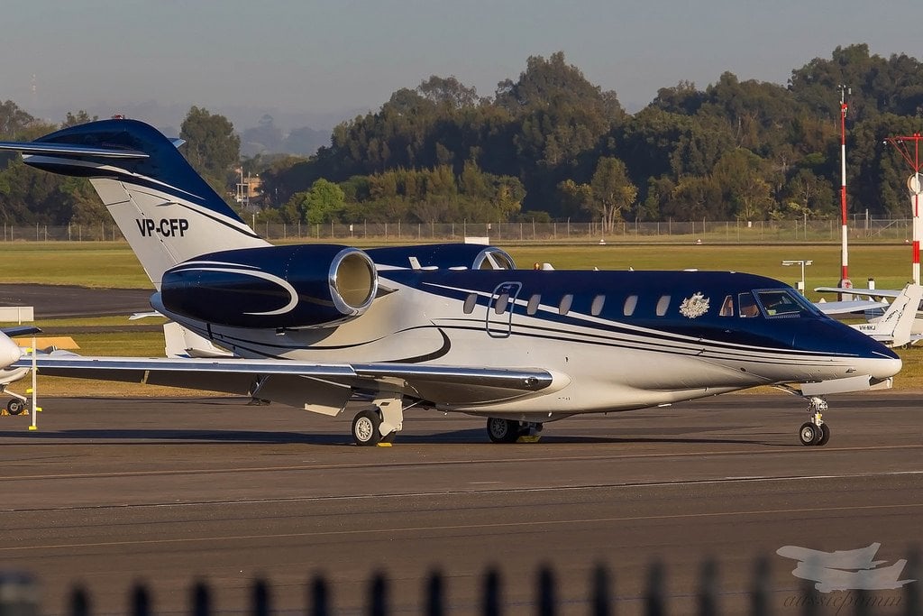 VP-CFP Cessna Citation Clive Palmer privéjet