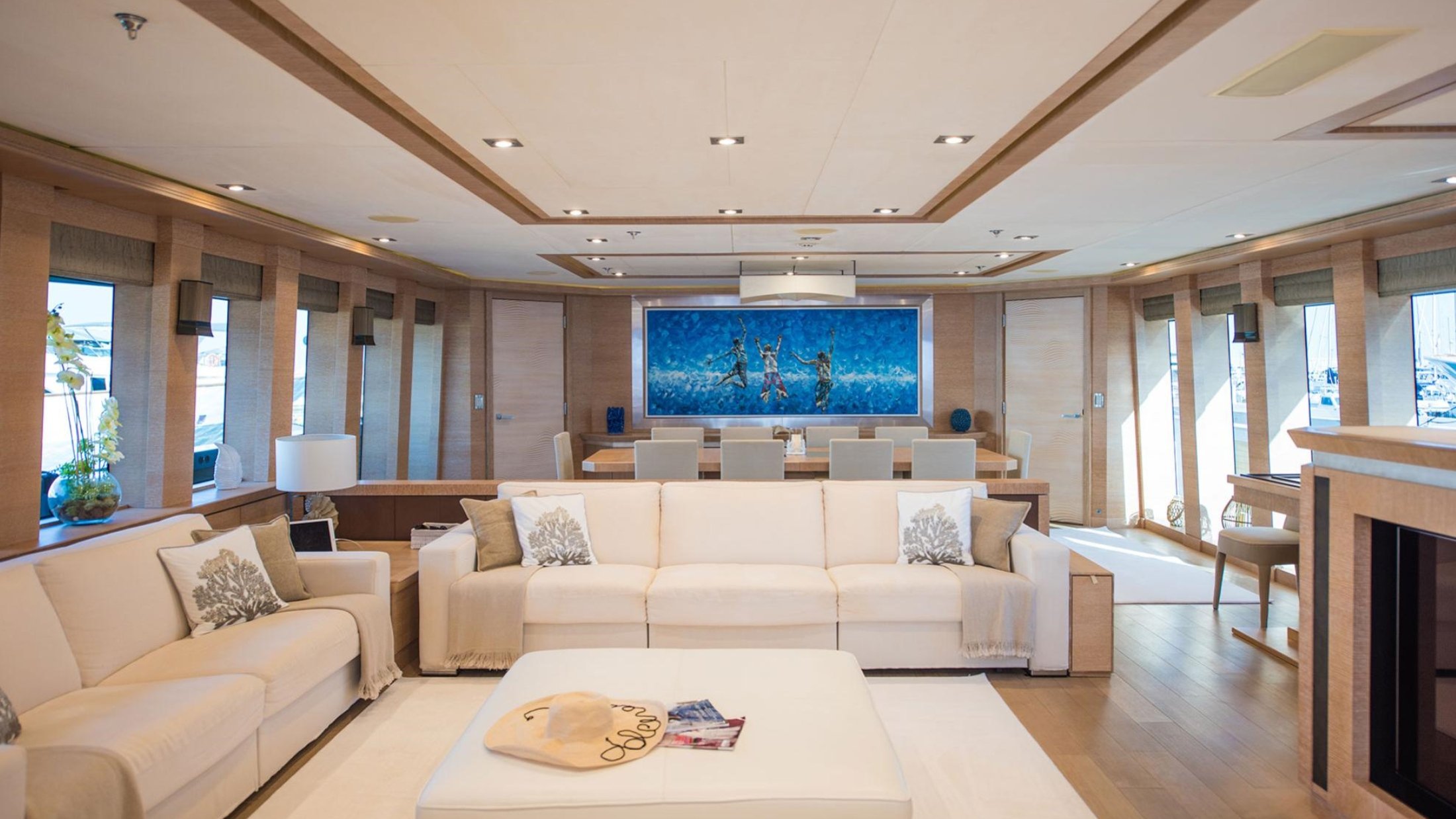 Palmer Johnson yacht Norma Jean intérieur