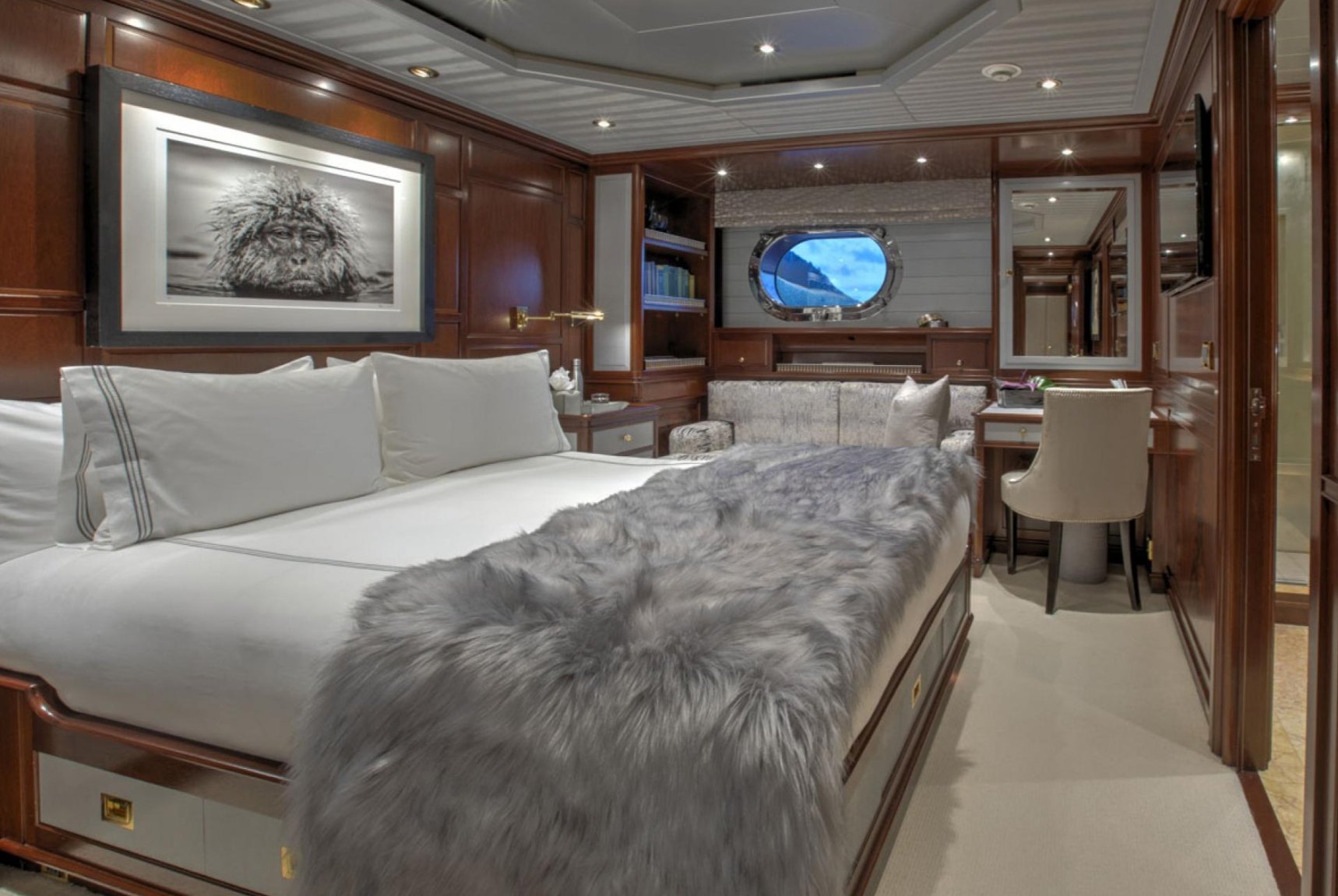 voile yacht intérieur blush
