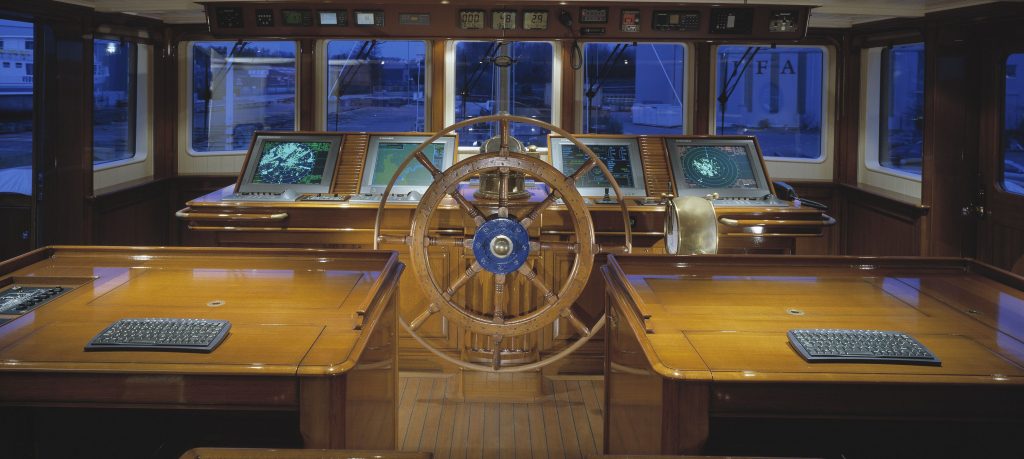 intérieur pour yacht Bystander