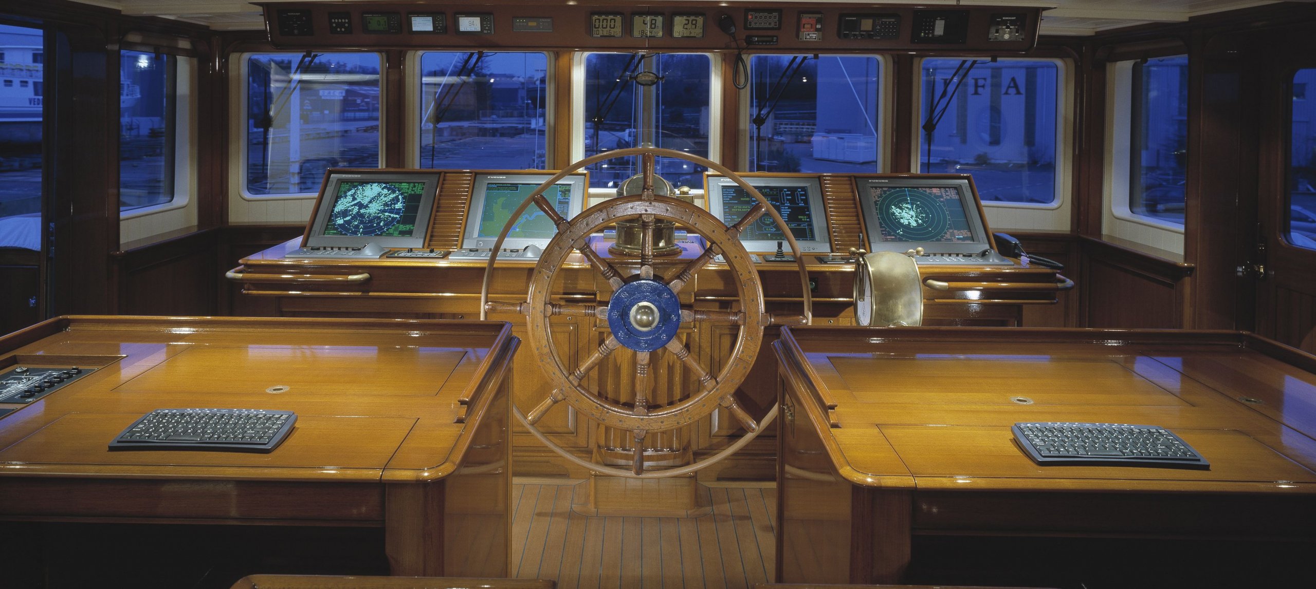 interno dello yacht Bystander