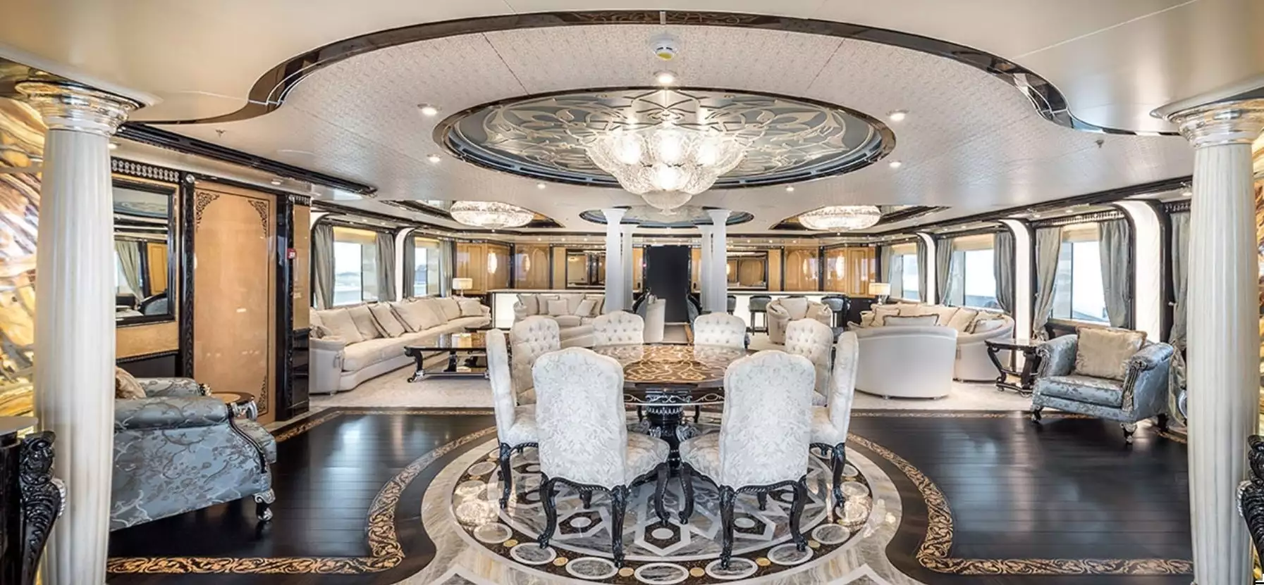 intérieur des éléments de yacht