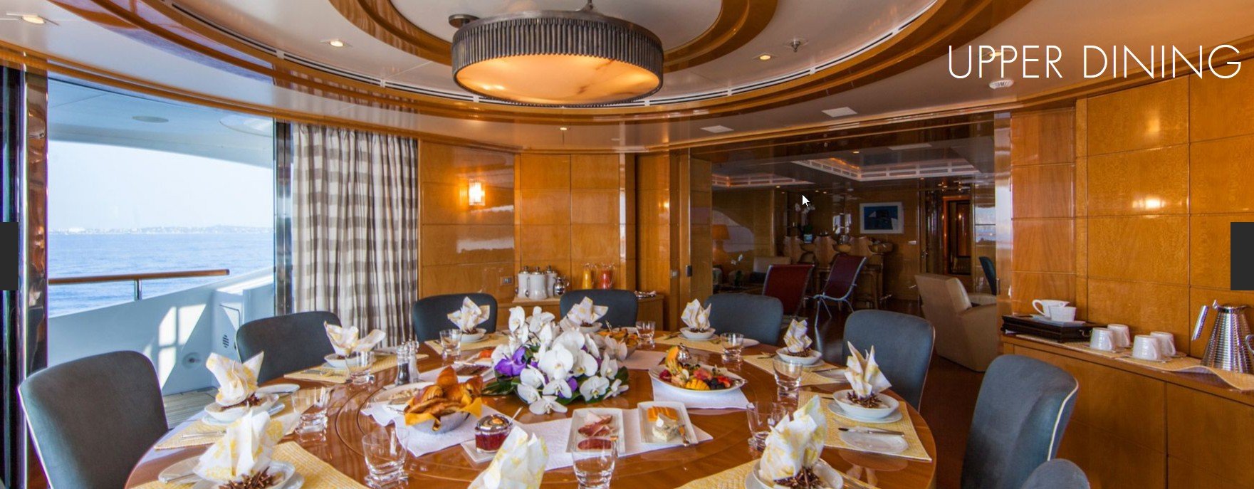 yacht Galaxy interior 