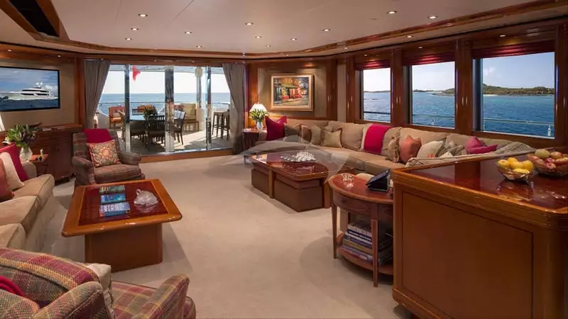 Interiore di ospitalità dell'yacht di Westport