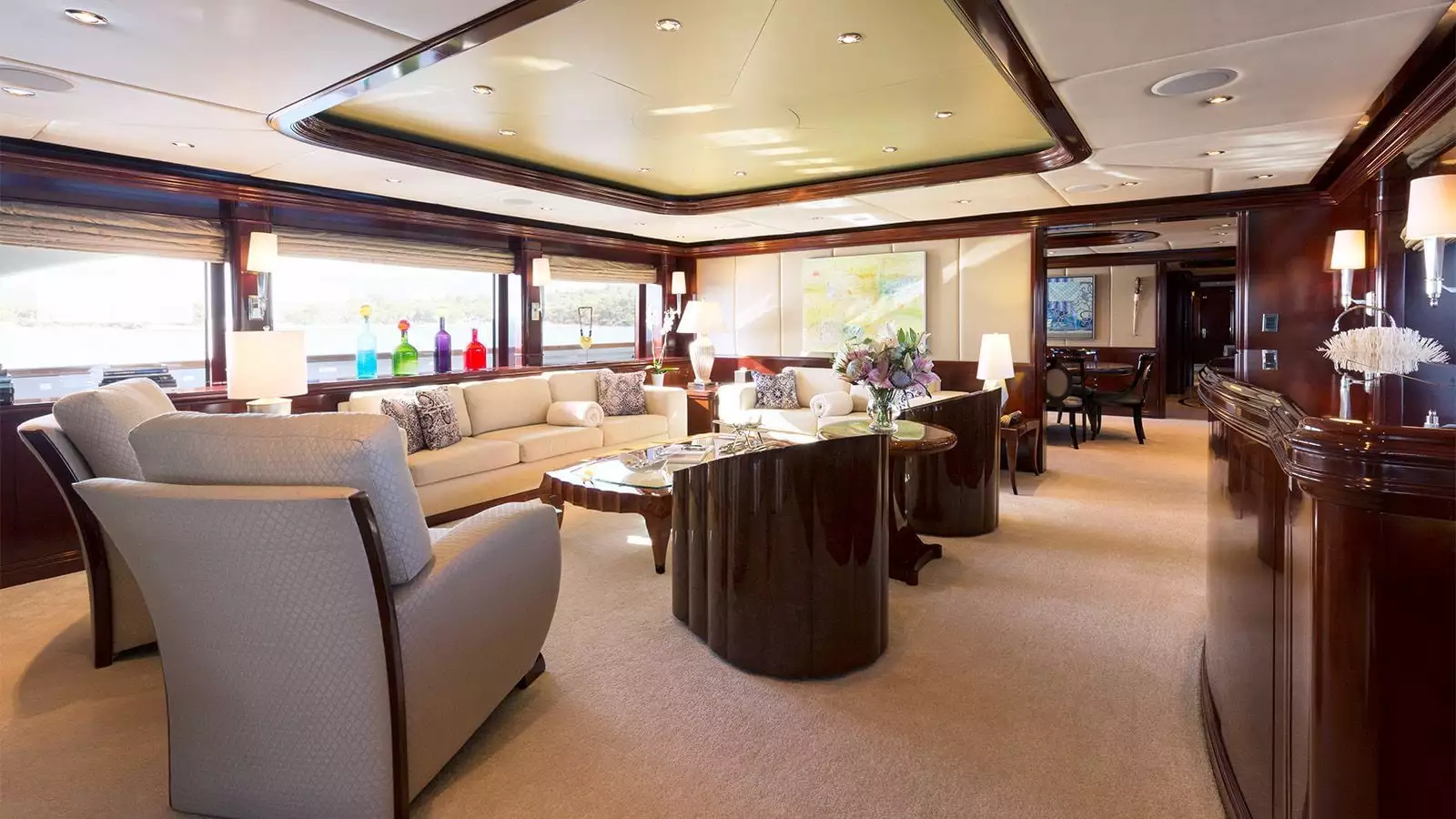 yacht La Dea II intérieur 