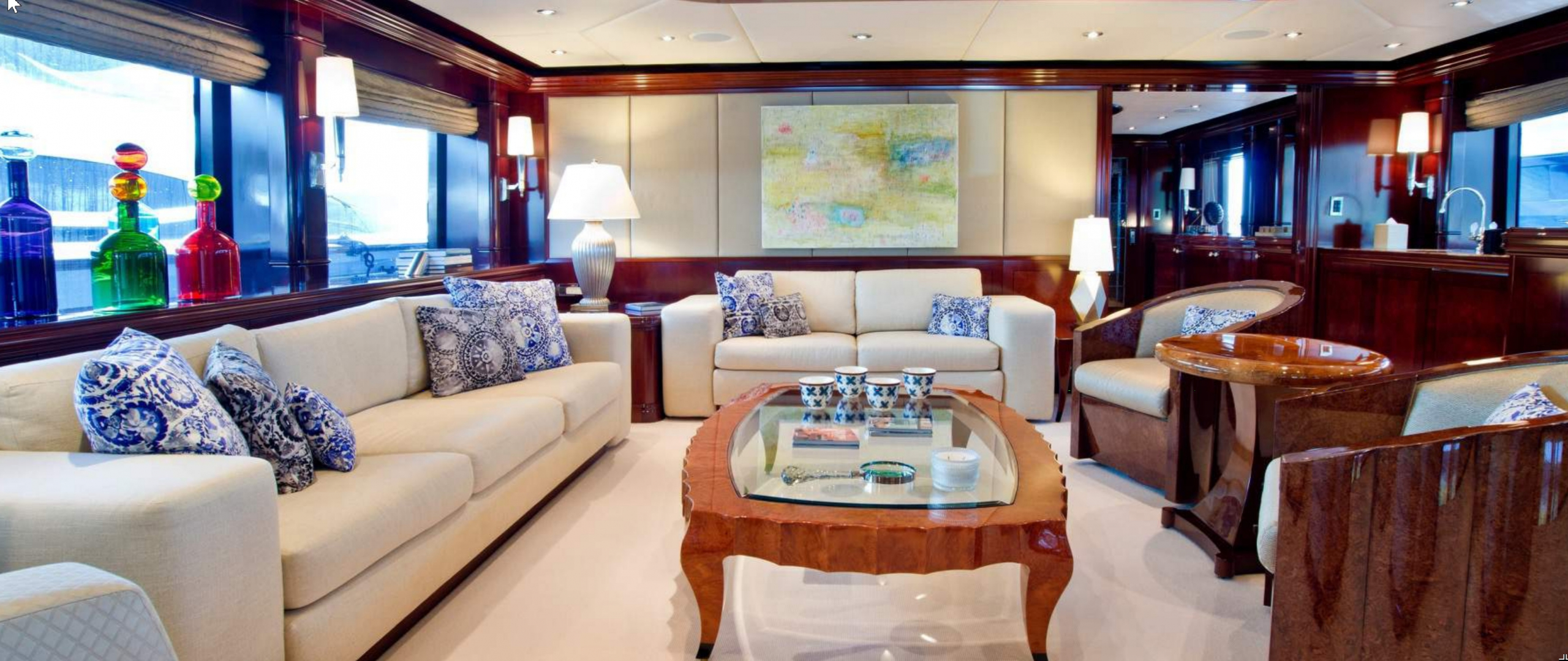 yacht La Dea II intérieur 