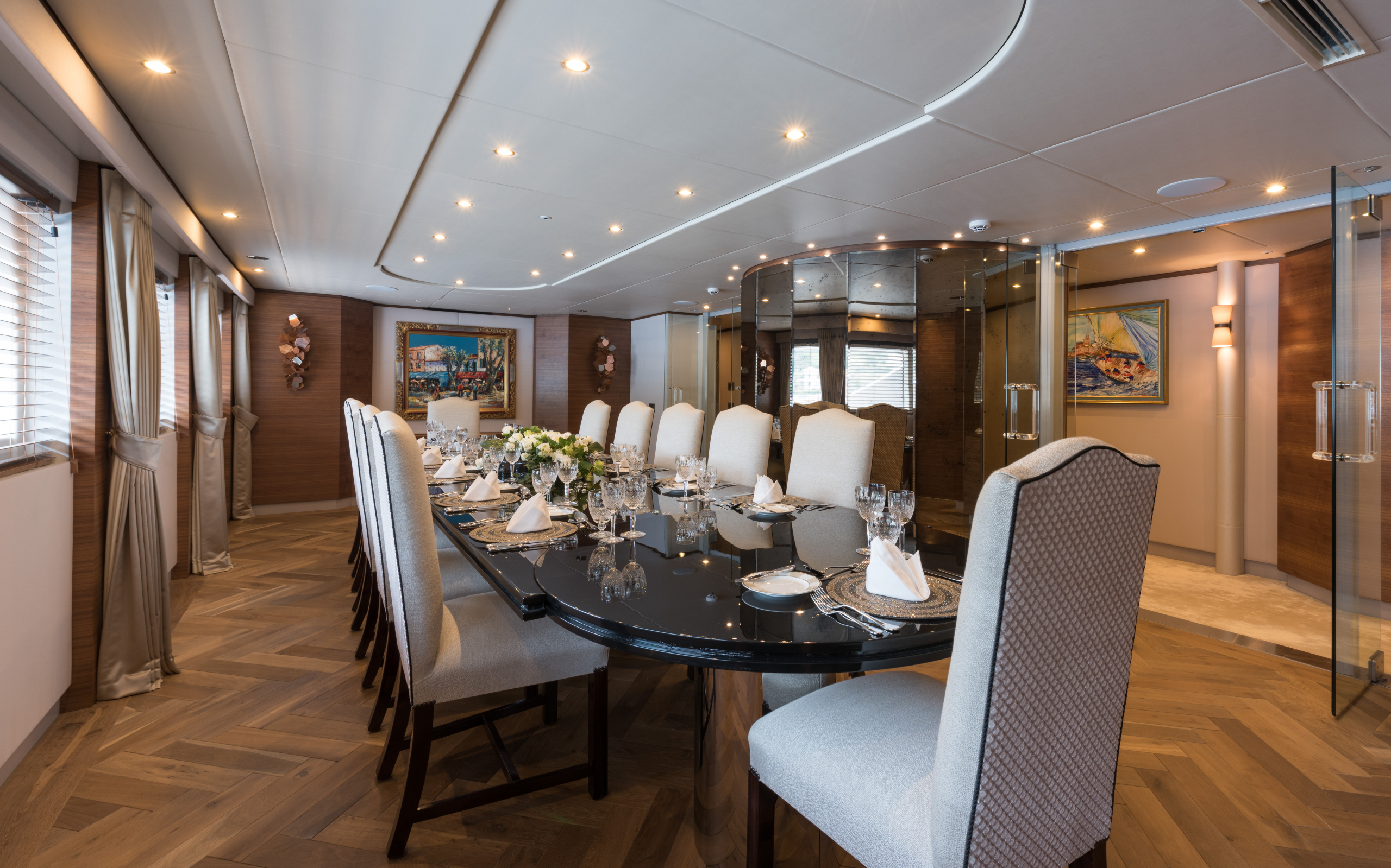 yacht Lady A interior