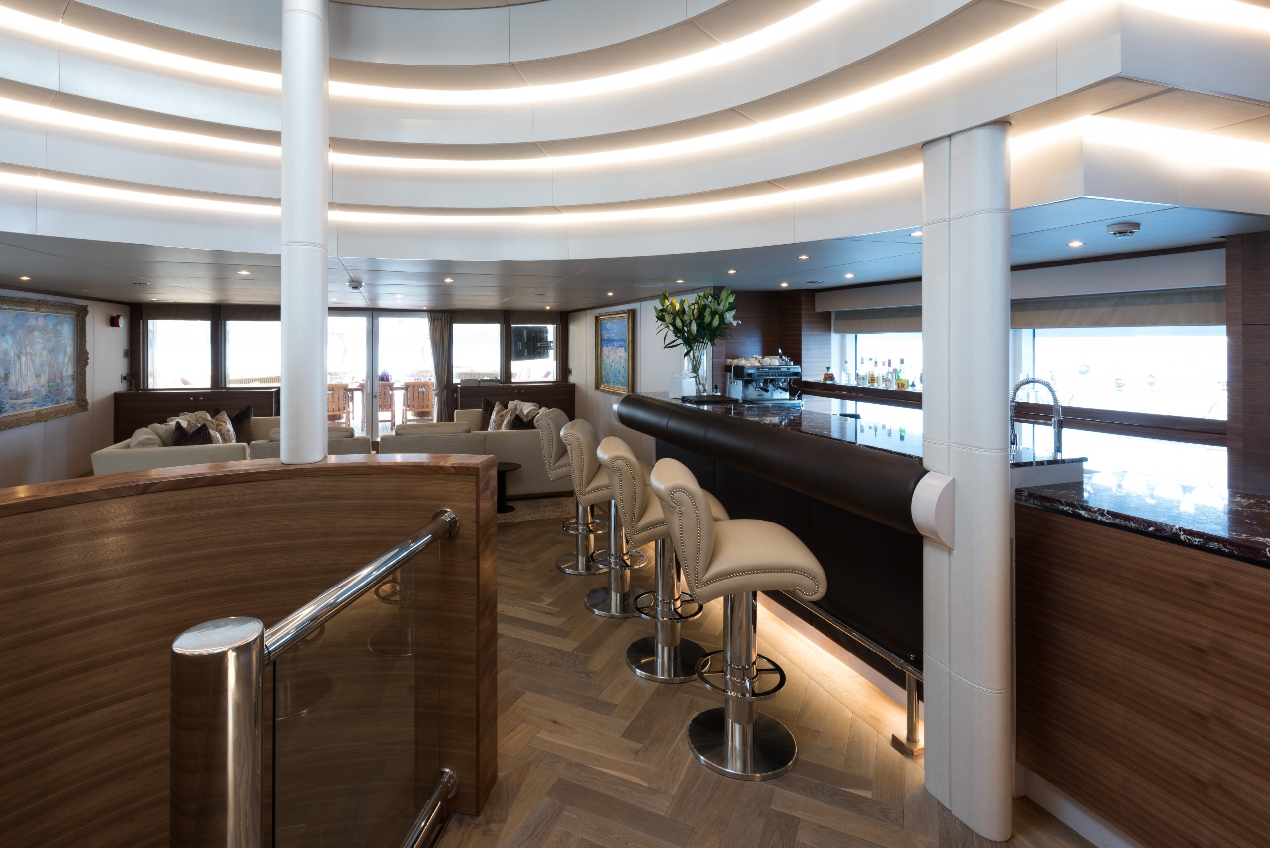 yacht Lady A interior