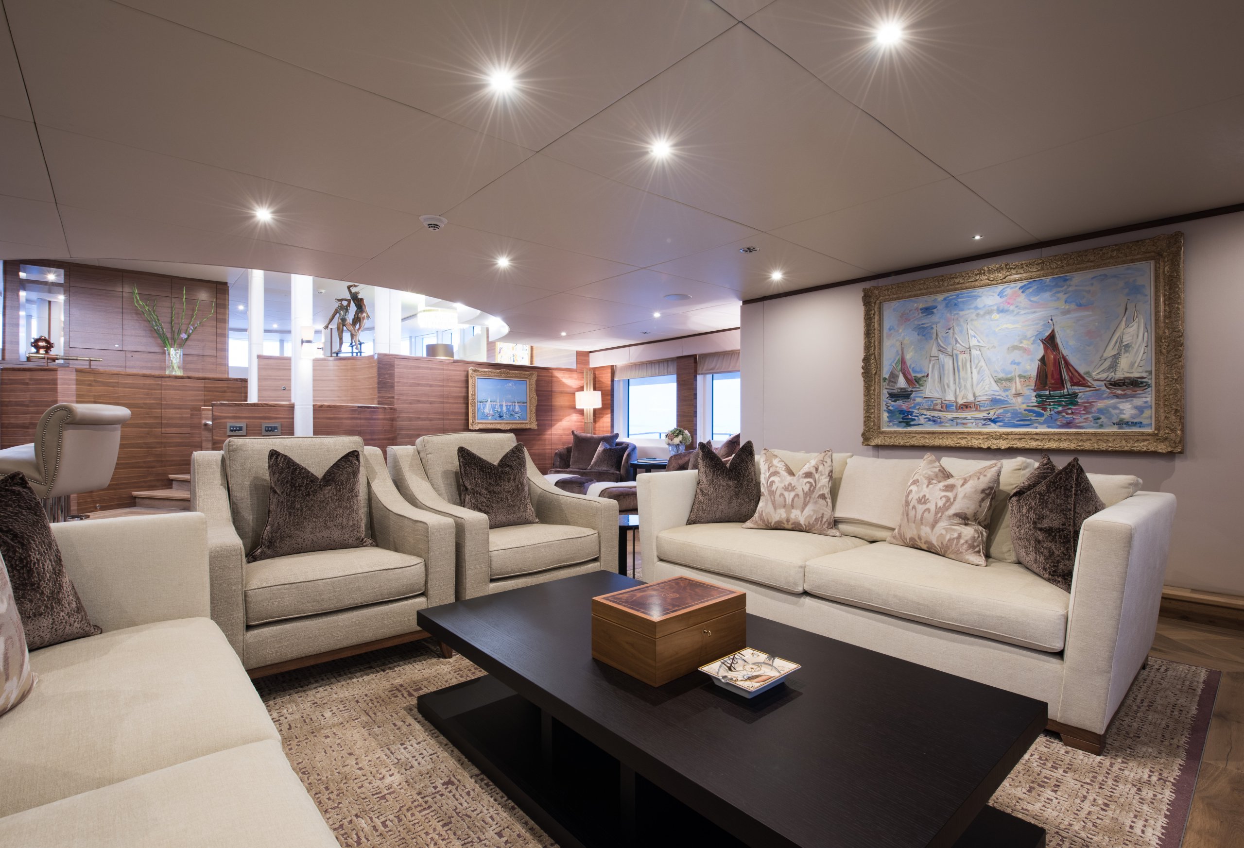 yacht Lady A interior