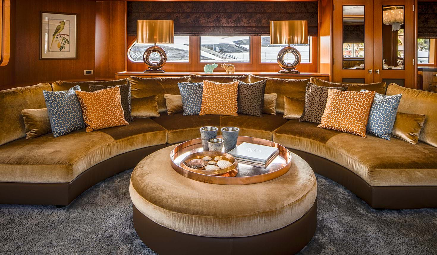 yacht Lady Charlotte interior