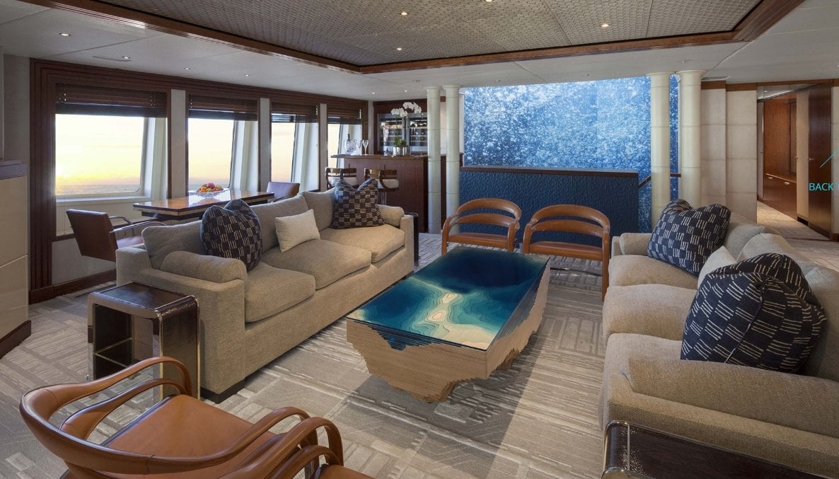 interno pigro Z dell'yacht