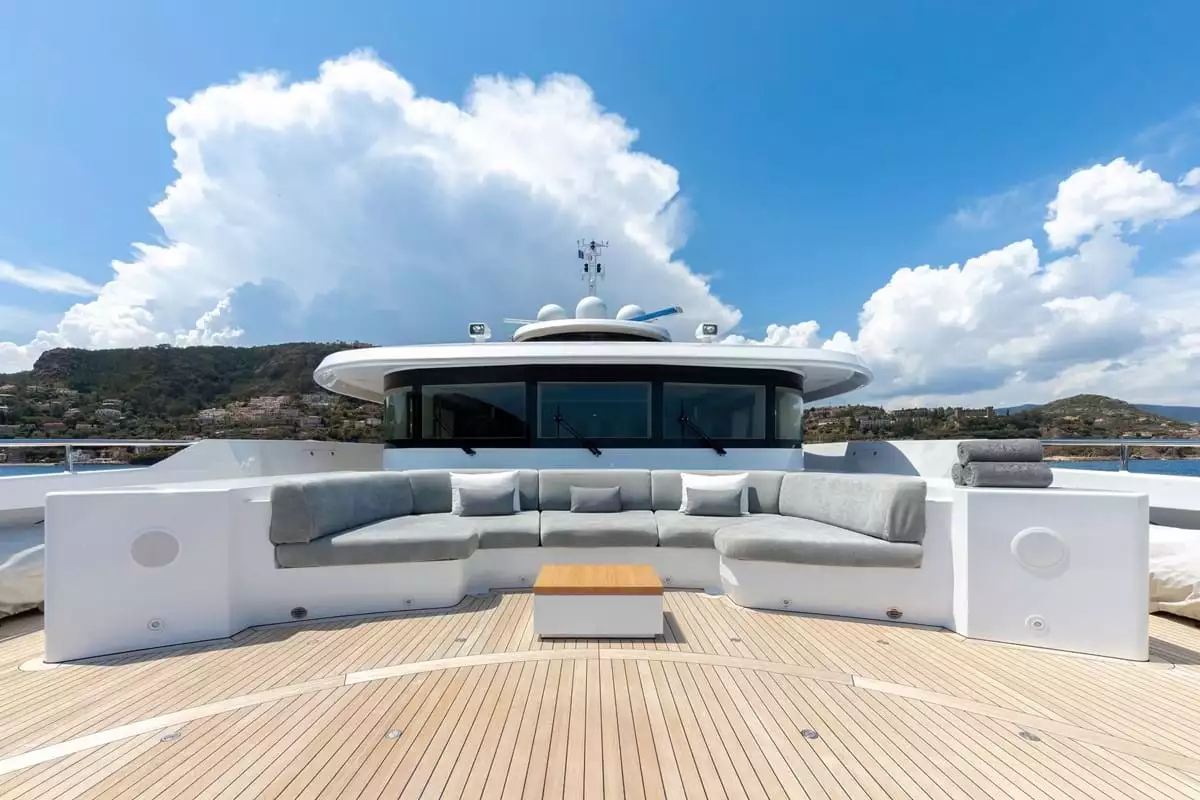 interno del mio cielo dell'yacht