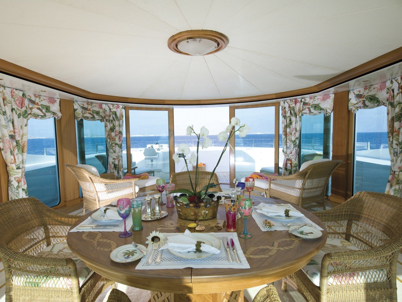 intérieur du yacht Queen Mavia