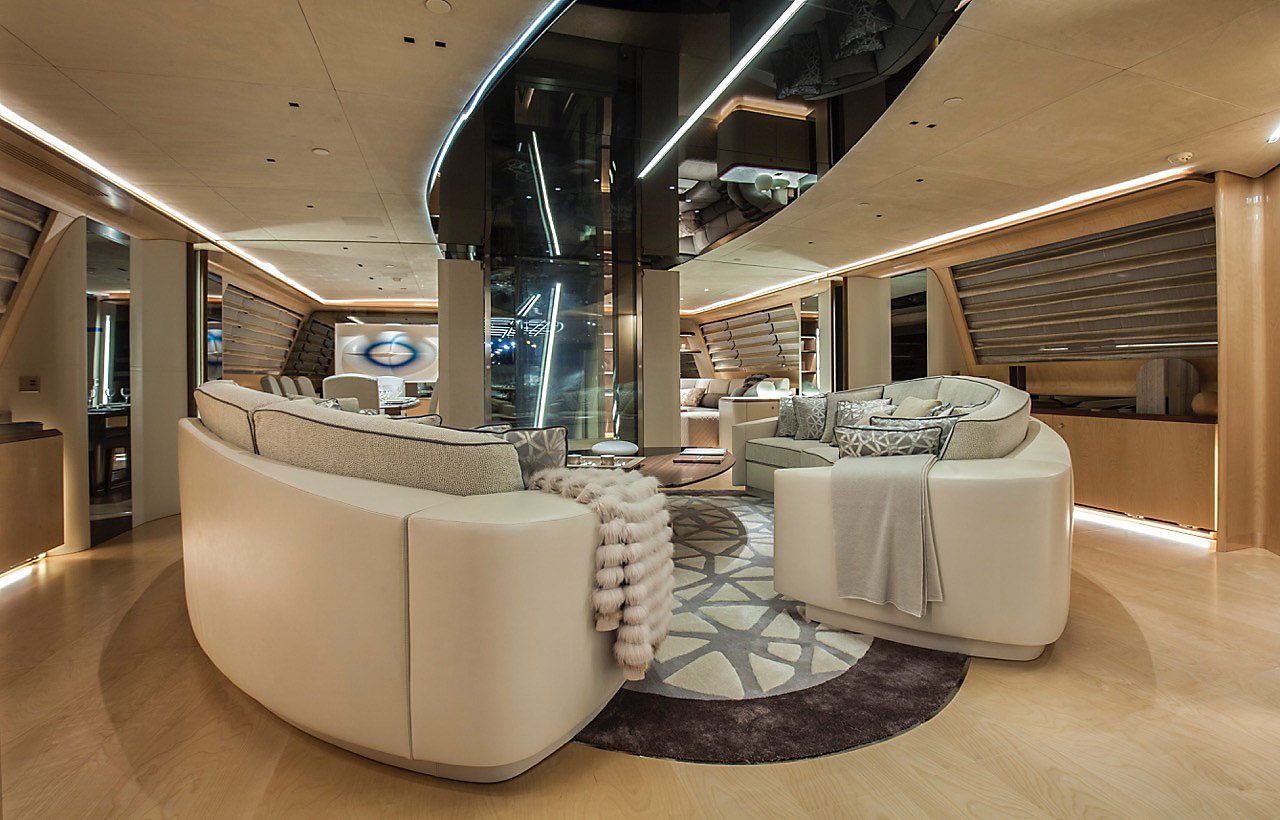 Perini Navi jacht Seven interieur 