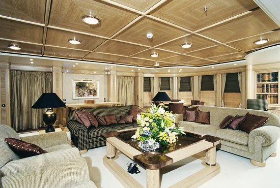 King Salman yacht Tueq interior
