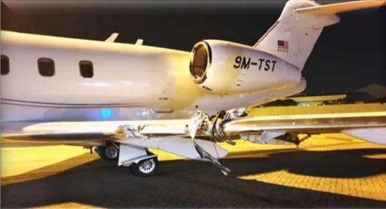 9M-TST Bombardier Challenger crash