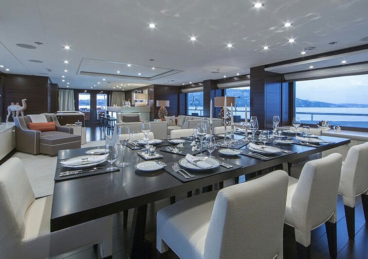 Amels yacht Revelry interior