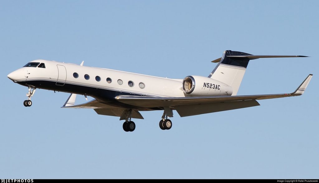 N523AC G550 Steve van Andel