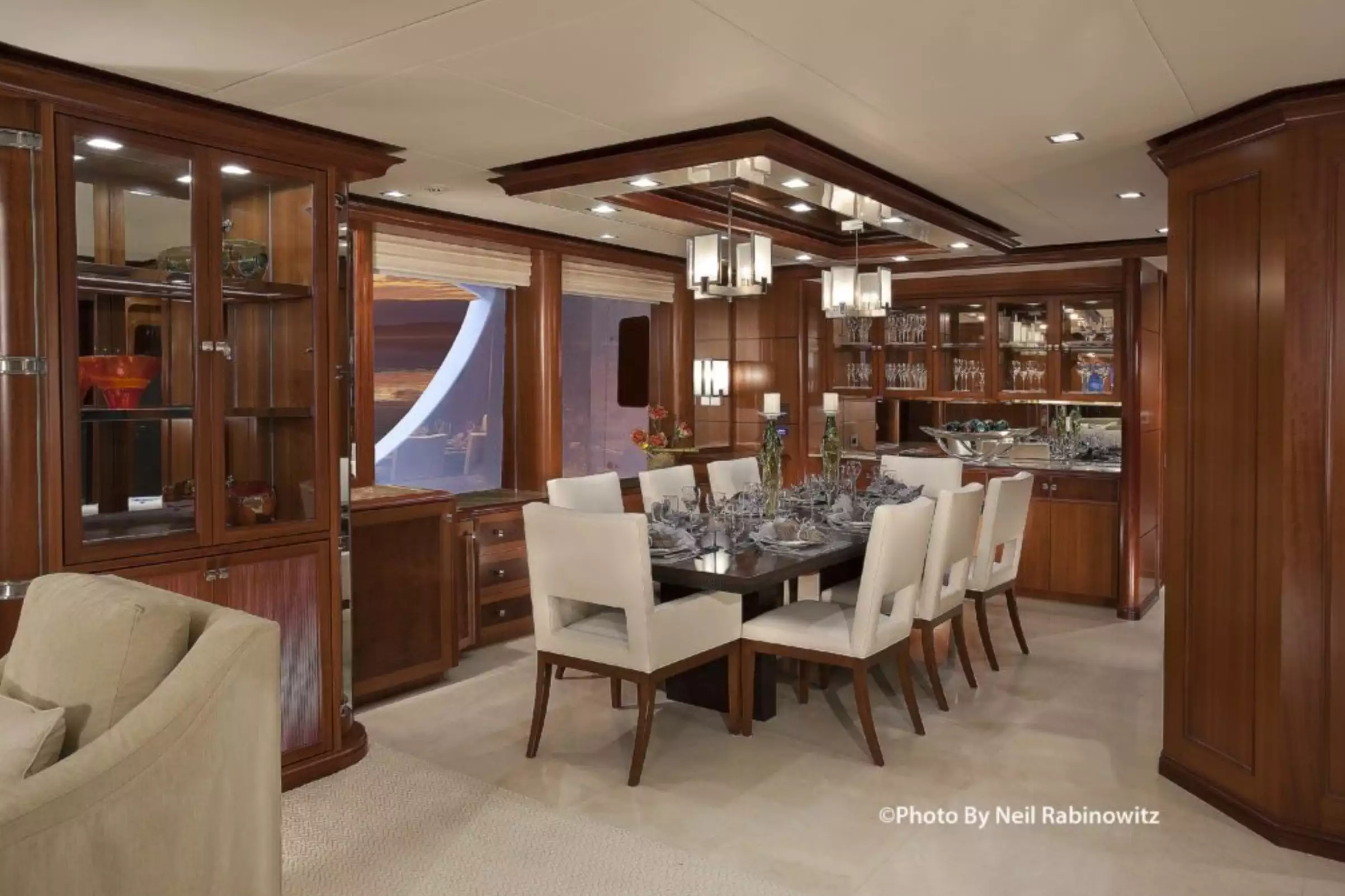 Intérieur du yacht Nordhavn Aurora